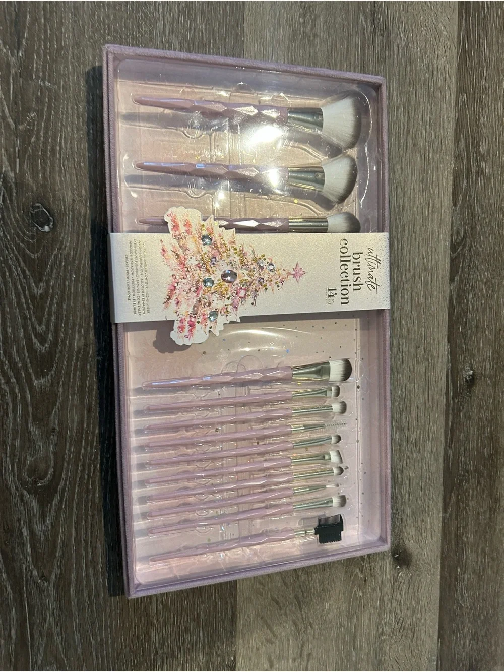 NEW 14-Piece Purple Makeup Brush Set